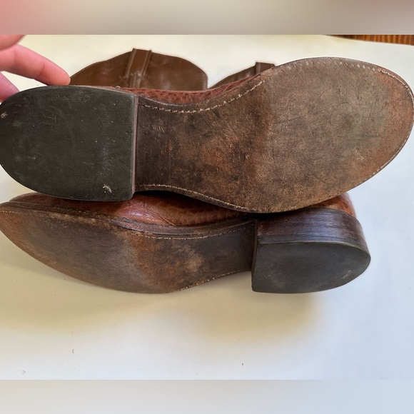 Vintage Larry Mahan Leather Cowboy Boot Mens 10.5 - Picture 6 of 7